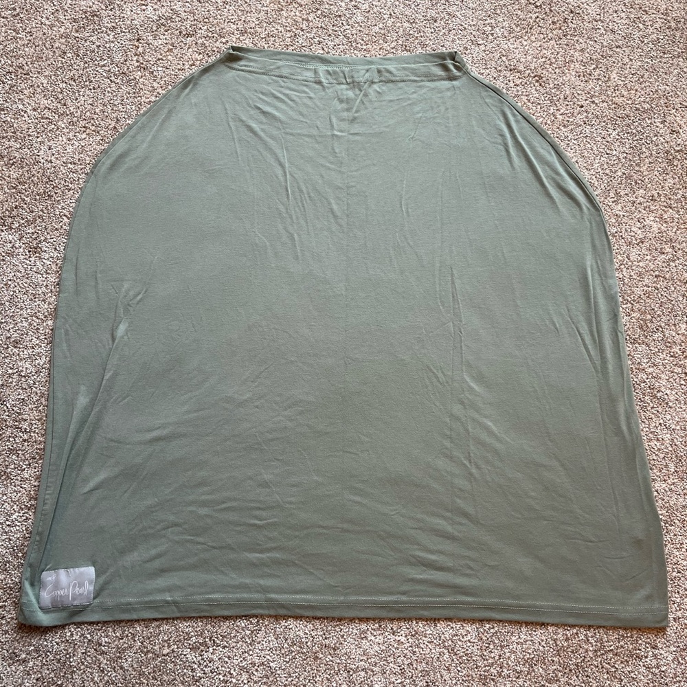 Copper Pearl Car seat/ Nursing Cover, sage green